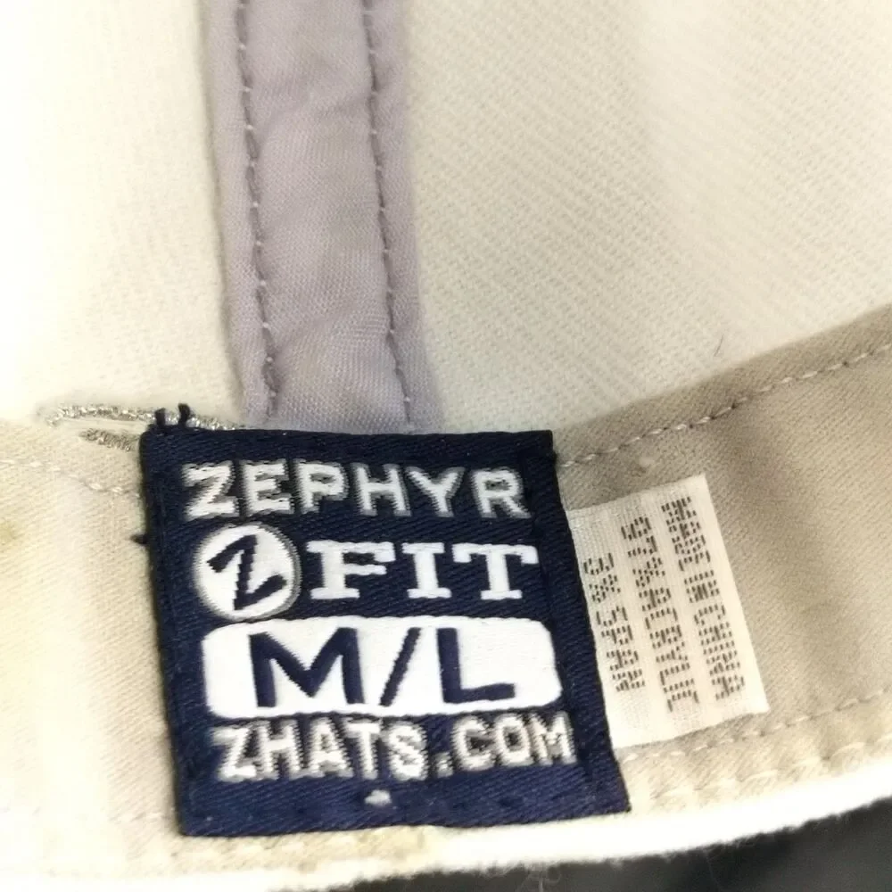 Tennessee Volunteers Zephyr ZFIT Baseball Hat Men's M/L White Grey NCAA